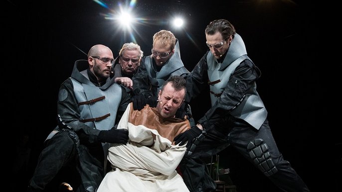 Teatr Nowy im. Kazimierza Dejmka w Łodzi pokazał premierowy spektakl „POCZEKALNIA. Kaczmarski/Tymański” w 2018 roku. Teatr Nowy im. Kazimierza Dejmka w Łodzi pokazał premierowy spektakl „POCZEKALNIA. Kaczmarski/Tymański” w 2018 roku. - fot. HaWa