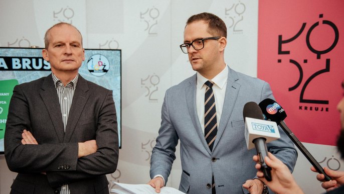 Od lewej: wiceprezydent Wojciech Rosicki i radny Paweł Bliźniuk Od lewej: wiceprezydent Wojciech Rosicki i radny Paweł Bliźniuk - fot. Radosław Żydowicz / UMŁ