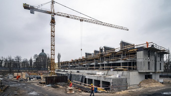 Neopolis powstająca przy ul. Kopcińskiego Neopolis powstająca przy ul. Kopcińskiego - fot. Stefan Brajter / UMŁ