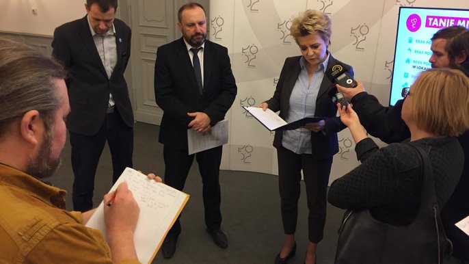 Konferencja prasowa dot. opłat komunalnych Konferencja prasowa dot. opłat komunalnych - fot. Konrad Ciężki / UMŁ