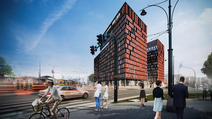 Brama Miasta to wyjątkowy projekt biurowy, realizowany przez Skanska w Łodzi, bezpośrednio przy dworcu Łódź Fabryczna Brama Miasta to wyjątkowy projekt biurowy, realizowany przez Skanska w Łodzi, bezpośrednio przy dworcu Łódź Fabryczna - fot. z arch. UMŁ