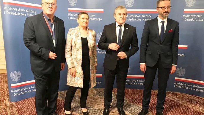 Uroczystość podpisania umowy o współprowadzeniu Teatru Muzycznego w Łodzi - Fot. UMŁ