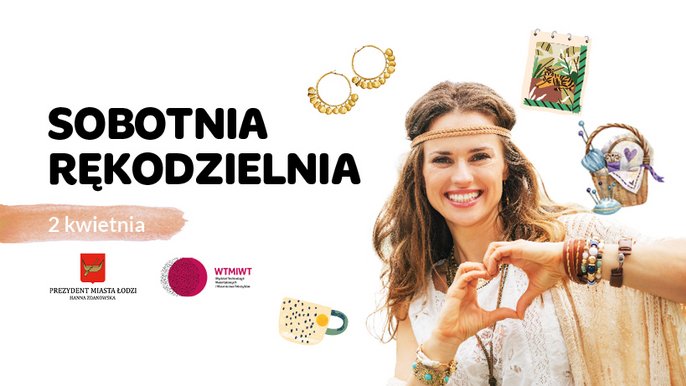 Sobotnia Rękodzielnia - 2 kwietnia. Plakat reklamowy Sobotnia Rękodzielnia - 2 kwietnia. Plakat reklamowy - Sobotnia Rękodzielnia - 2 kwietnia. Plakat reklamowy