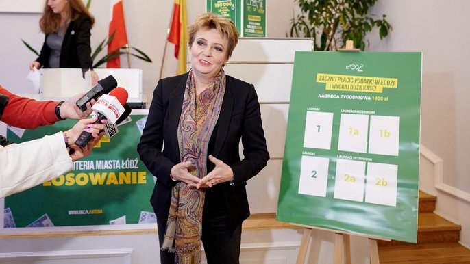 Wielka Loteria Miasta Łódź. Pierwsze losowanie nagród Wielka Loteria Miasta Łódź. Pierwsze losowanie nagród - fot. Sebastian Glapiński / UMŁ