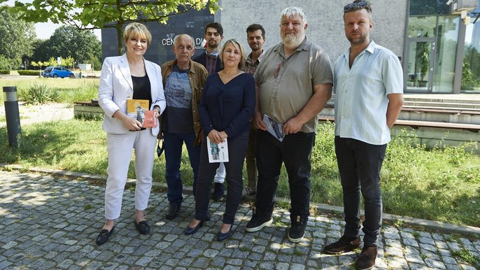 Organizatorzy obchodów 76. rocznicy likwidacji Litzmanstadt Getto Organizatorzy obchodów 76. rocznicy likwidacji Litzmanstadt Getto - fot. Radosław Jóźwiak / UMŁ