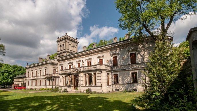 Muzeum Kinematografii, Pałac Karola Scheiblera - widok od strony ogrodu. Muzeum Kinematografii, Pałac Karola Scheiblera - widok od strony ogrodu. - fot. Archiwum UMŁ