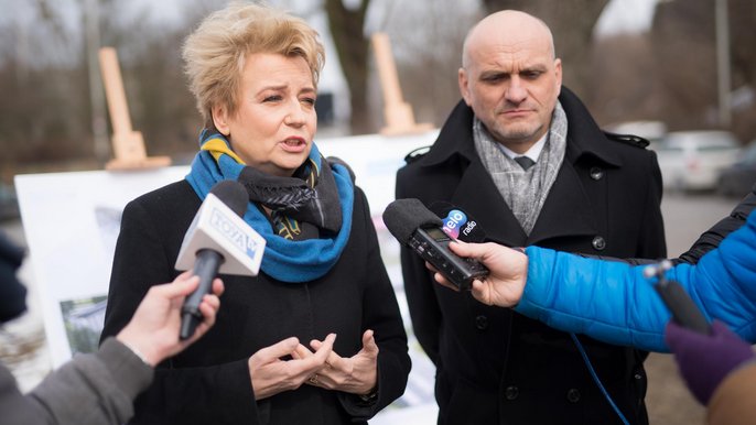 Prezydent poinformowała, że najwięcej nowych mieszkań komunalnych wybudowanych będzie przy ul. Spornej - fot. Witold Ancerowicz / UMŁ