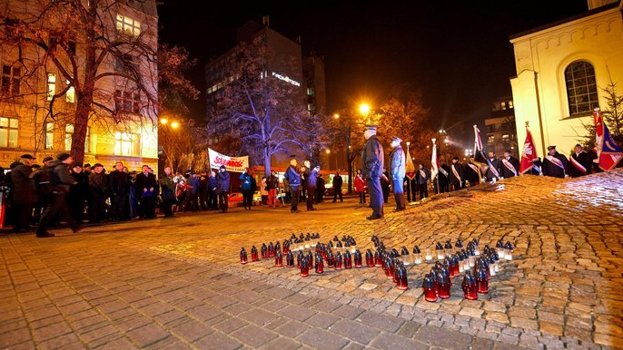 Łódzkie obchody 36. rocznicy wprowadzenia stanu wojennego - fot. Sebastian Glapiński / UMŁ