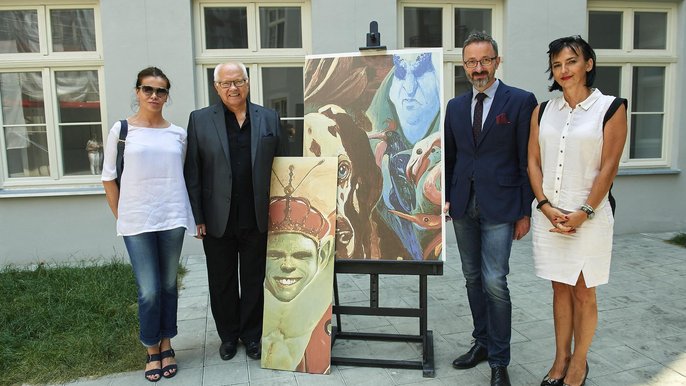 Artystyczne podwórko Wojciecha Siudmaka wkrótce będzie gotowe Artystyczne podwórko Wojciecha Siudmaka wkrótce będzie gotowe - fot. Radosław Jóźwiak / UMŁ