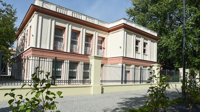 Remontowana fasada miejskiego żłobka przy ul. Zachodniej 55A - fot. Paweł Łacheta / UMŁ