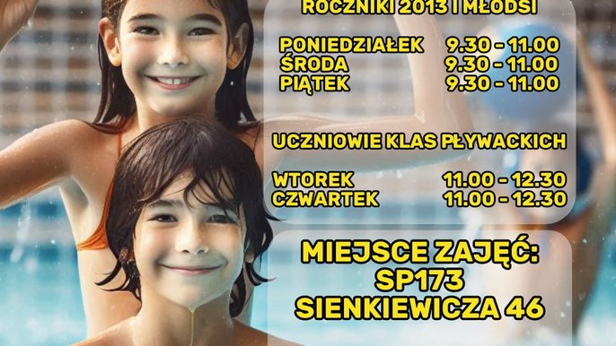  - plakat promujący i informujący o zajęciach