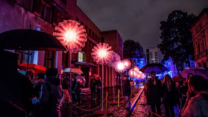 Jedna z atrakcji Festiwalu Światła 2016 Jedna z atrakcji Festiwalu Światła 2016 - fot. z arch. UMŁ