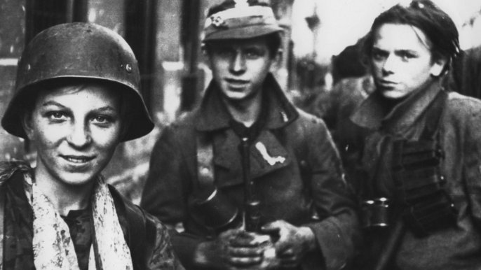 Powstańcy warszawscy z oddziałów harcerskich AK 