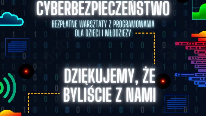 Koduj z Gigantami - dziękujemy, że byliście z nami. Grafika z podziękowaniami. - Koduj z Gigantami - dziękujemy, że byliście z nami. Grafika z podziękowaniami.