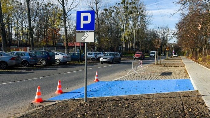 Nowy parking przy ul. Źródłowej - fot. UMŁ